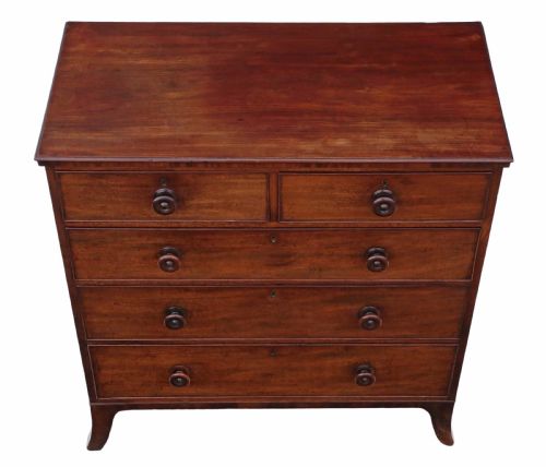 fig 1. Regency mahogany chest of drawers