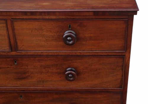 fig 2. Regency mahogany chest of drawers