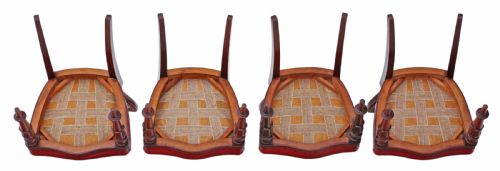 fig 2. Set of 4 William IV mahogany balloon back dining chairs