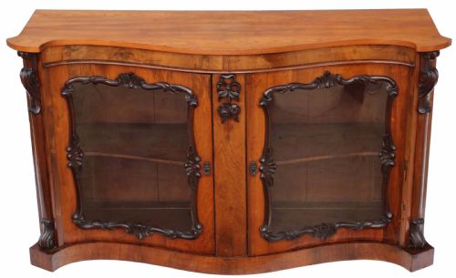 Victorian Rosewood Mahogany Credenza Sideboard