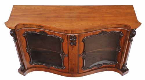 fig 1. Victorian rosewood mahogany credenza sideboard