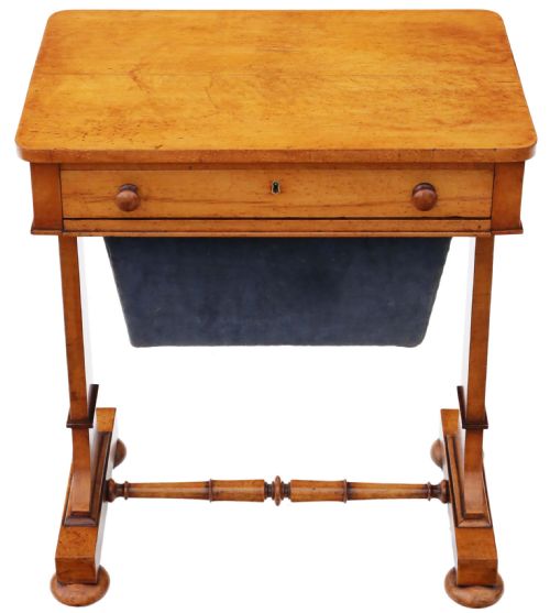 William IV C1835 Birdseye Maple Work Table