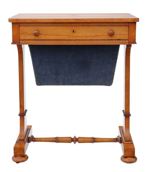 fig 1. William IV C1835 birdseye maple work table