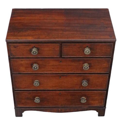 fig 1. Georgian mahogany C1800 chest of drawers 