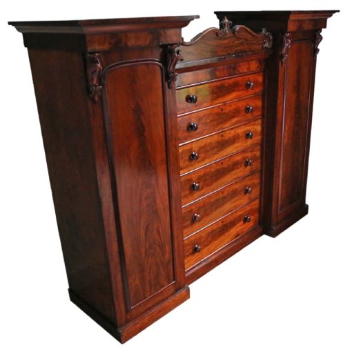 Victorian Mahogany Compactum Wardrobe