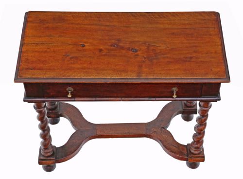 fig 1. Georgian walnut and fruitwood desk