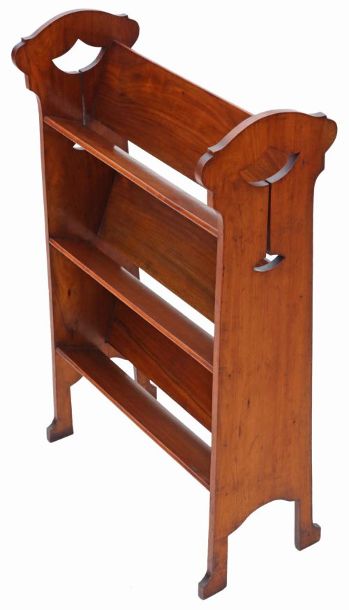 Art Nouveau Walnut Bookcase