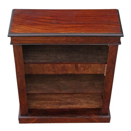 fig 1. Victorian adjustable mahogany open bookcase