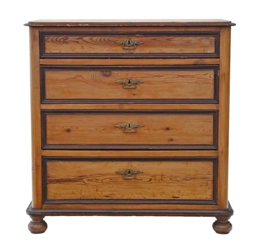 fig 1. Victorian pine chest of drawers