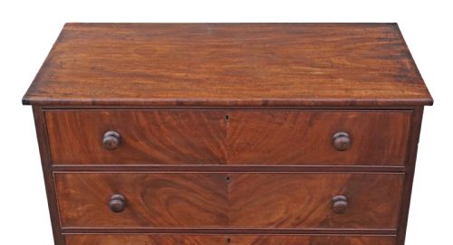 fig 1. Regency mahogany tallboy chest of drawers