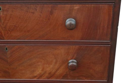 fig 2. Regency mahogany tallboy chest of drawers