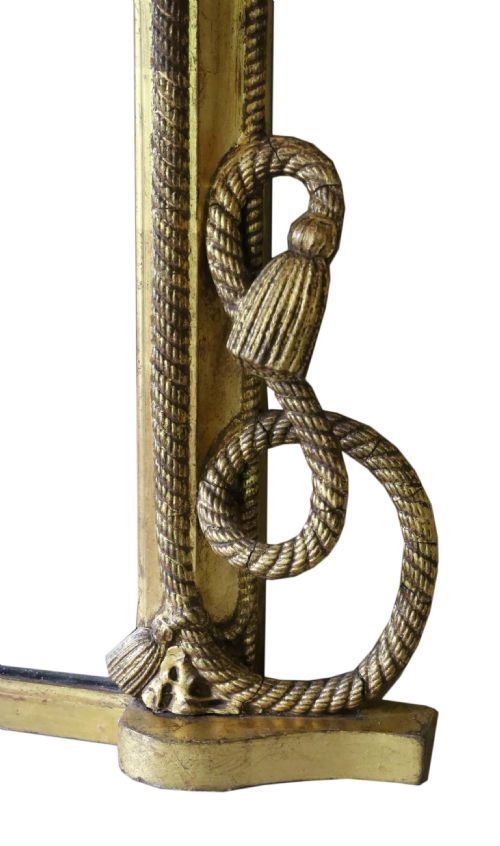 fig 1. Victorian gilt wall mirror overmantle