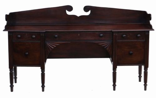 Regency Flame Mahogany Chiffonier Sideboard