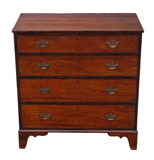 fig 1. C1800 Georgian mahogany chest of drawers