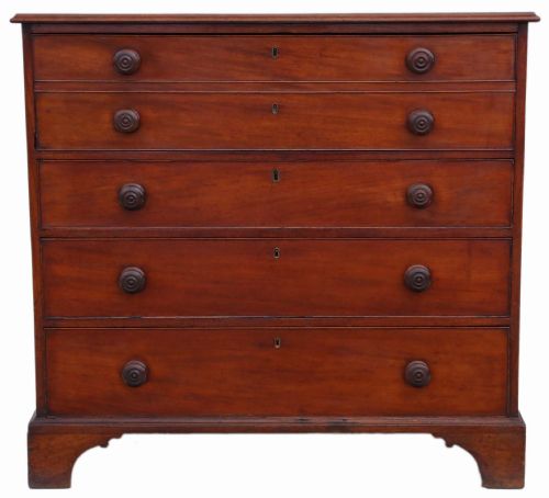 Georgian Mahogany Secretaire Chest of Drawers