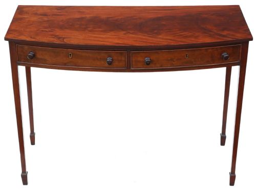 Bow Front Mahogany Desk Writing Table