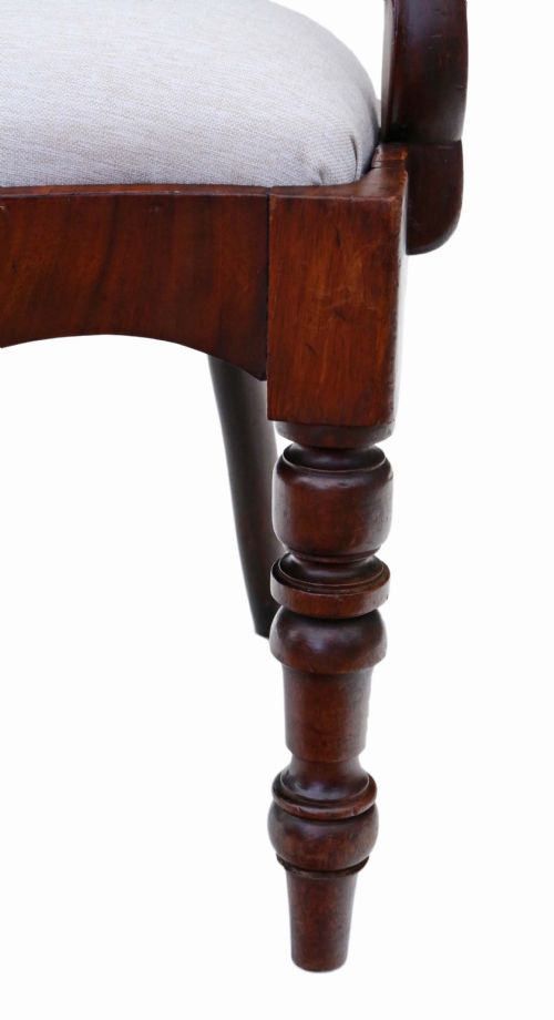 fig 1. Georgian mahogany elbow desk chair