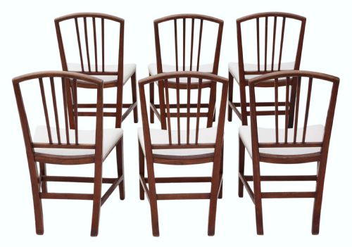 fig 1. Set of 6 Victorian mahogany dining chairs