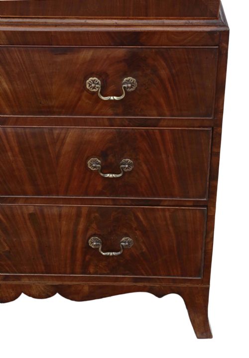 fig 1. Georgian mahogany linen press wardrobe