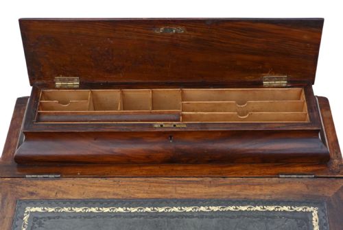 fig 2. Victorian figured walnut davenport writing table