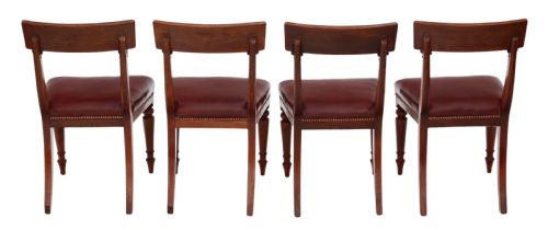 fig 1. Regency mahogany set of 4 dining chairs