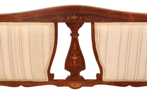 fig 1. Victorian inlaid rosewood sofa