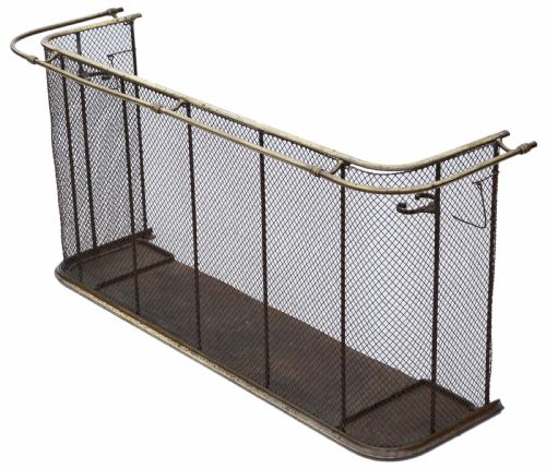 Victorian Brass and Steel Fire Screen