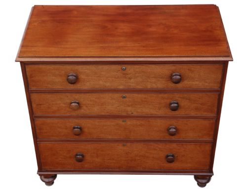 fig 1. Victorian mahogany chest of drawers