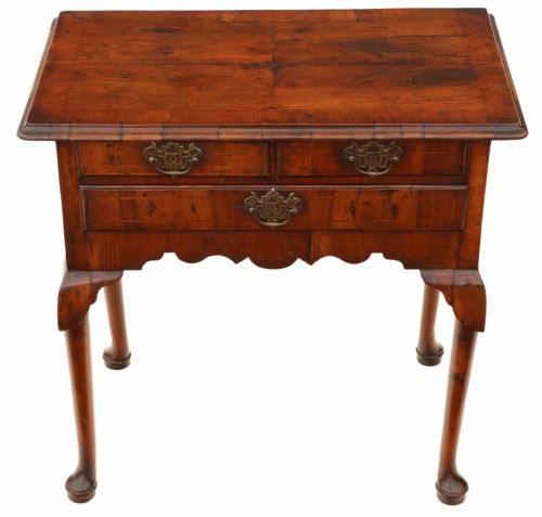 Georgian Walnut Lowboy Writing Table
