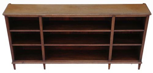 Victorian Mahogany Open Bookcase