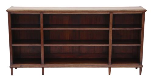 fig 1. Victorian mahogany open bookcase