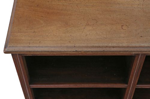 fig 2. Victorian mahogany open bookcase