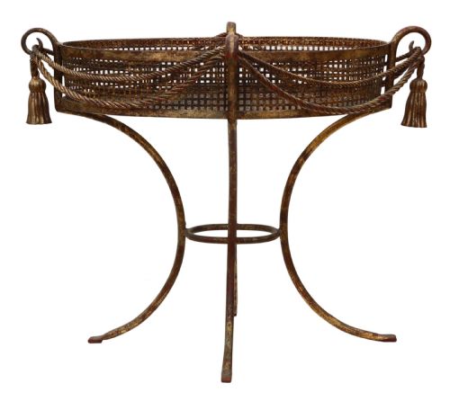 fig 1. Wrought iron classical orangery planter