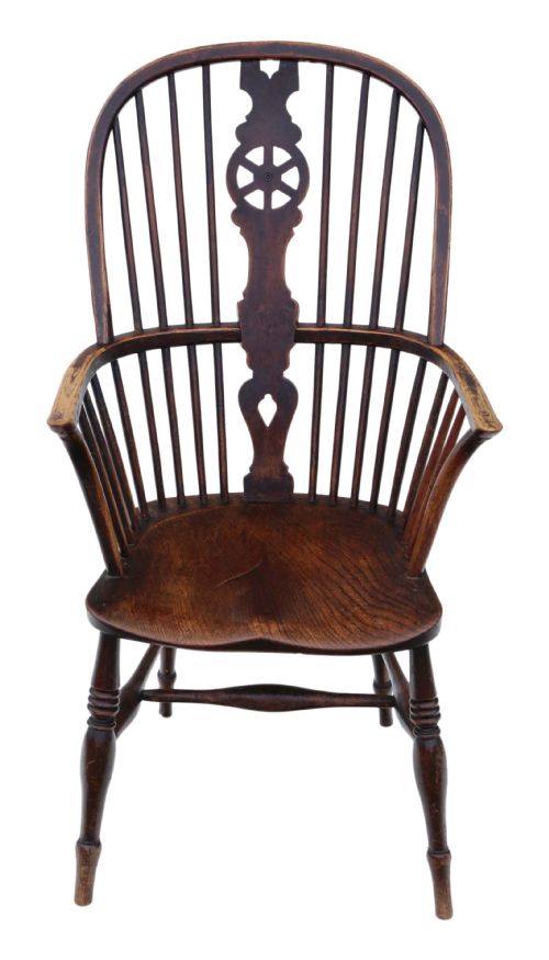 fig 1. Victorian ash & elm Windsor dining chair