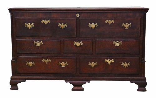 fig 1. Georgian Lancashire oak coffer