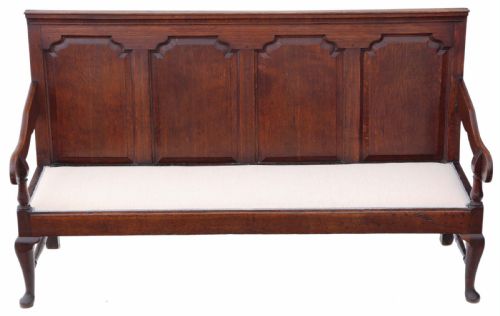 Georgian Oak Settle Bench