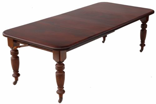 Victorian Mahogany Windout Extending Dining Table