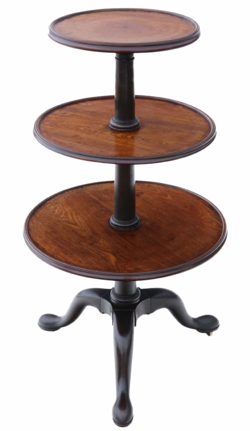 Georgian Mahogany Dumb Waiter Serving Table