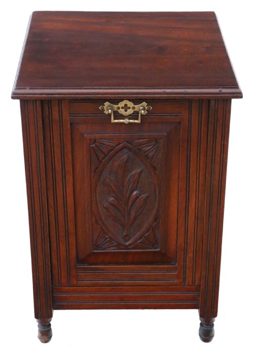 Walnut Perdonium Coal Scuttle Box