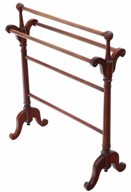 Victorian Mahogany Towel Stand Rail