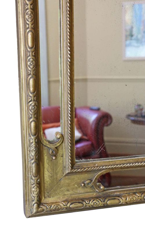 fig 2. Large Victorian gilt overmantle wall mirror