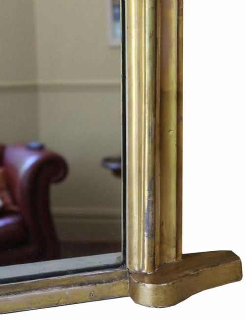 fig 1. Victorian gilt overmantle wall mirror C1880