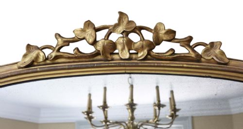 fig 2. Victorian gilt overmantle wall mirror C1880