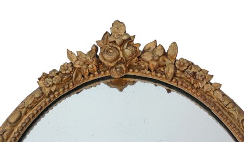 fig 1. 19th Century large gilt girandole wall mirror