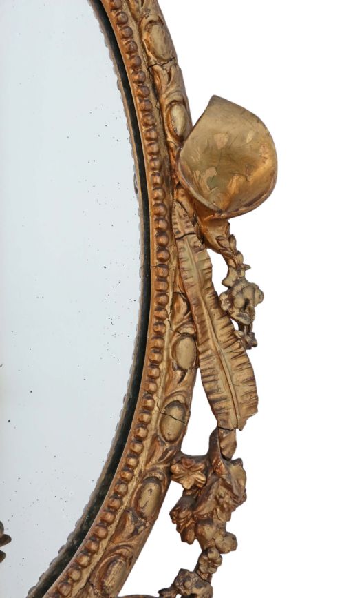 fig 2. 19th Century large gilt girandole wall mirror