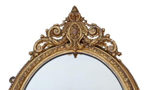 fig 1. Pair early 19th Century gilt girandole wall mirrors