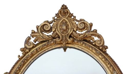 fig 2. Pair early 19th Century gilt girandole wall mirrors