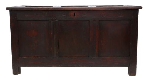 fig 1. 18th Century oak coffer