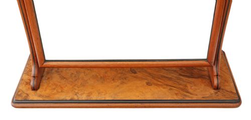 fig 1. Large burr walnut swing mirror