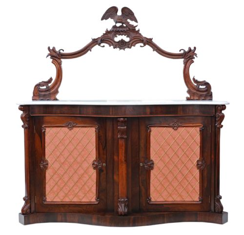 fig 1. Victorian rosewood credenza sideboard